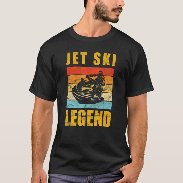 Camiseta Vintage Jet Ski Legenda Retro Lake Life (Frente)