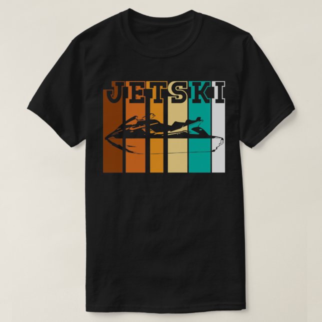 Camiseta Vintage Jetski Jet Ski Water Patinete PWC (Frente do Design)