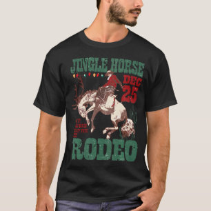 Camiseta Vintage Jingle Horse Rodeo Funny Howdy Western Chr
