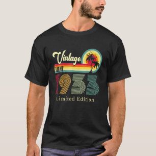 Camiseta Vintage June 1933 Birthday On The Beach 89th