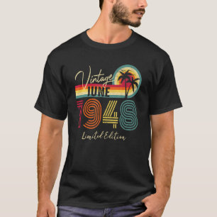 Camiseta Vintage June 1948 74th Birthday 74 Year Old