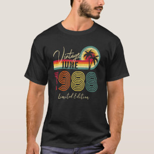 Camiseta Vintage June 1988 34th Birthday 34 Year Old
