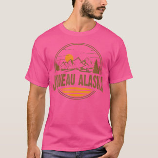 Camiseta Vintage Juneau Alaska Mountain Hiking Souvenir