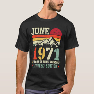 Camiseta Vintage Junho De 1971 51 Anos De Esforço