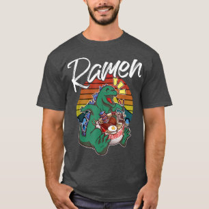 Camiseta Vintage Kaiju Japonês Ramen Harajuku Street Anime