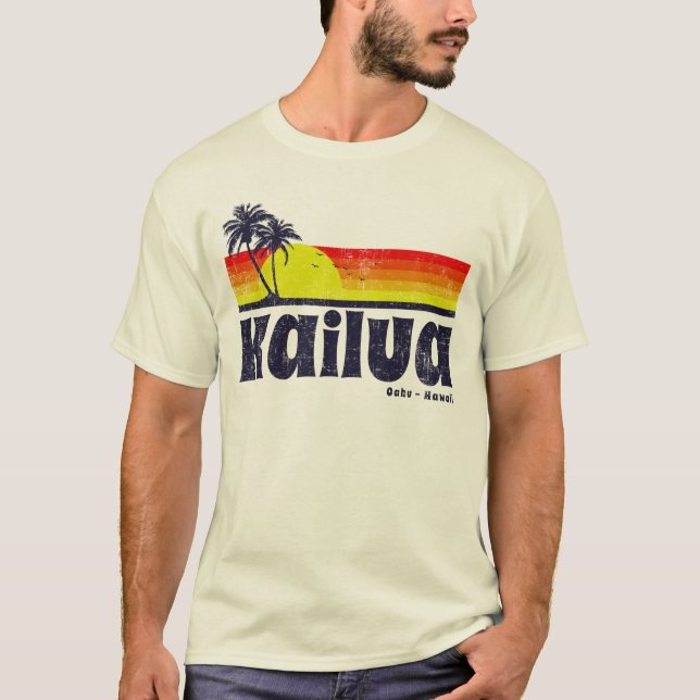 Camiseta Vintage Kailua Oahu Hawaii (Frente)