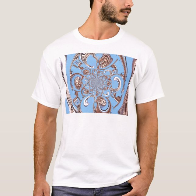 Camiseta Vintage Kaleidoscope Art Impressão (Frente)