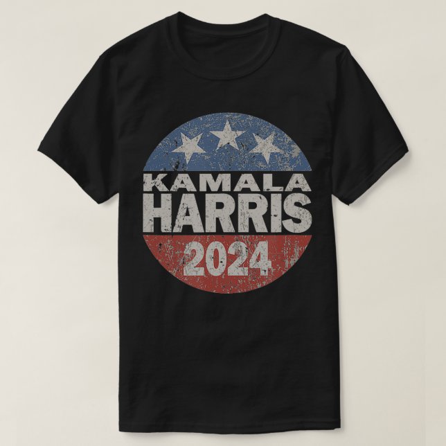 Camiseta Vintage Kamala Harris 2024 (Frente do Design)