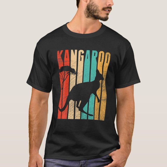 Camiseta Vintage Kangaroo australiano Aussie Kangaroo (Frente)