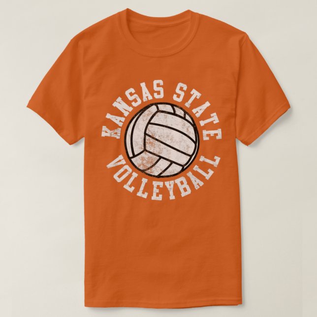 Camiseta Vintage Kansas State Voleibol (Frente do Design)