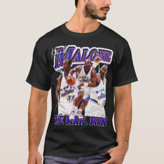 Camiseta Vintage KARL MALONE, A Legenda De Basquete Do Mail