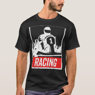 Camiseta Vintage Kart Racing , Go-Kart