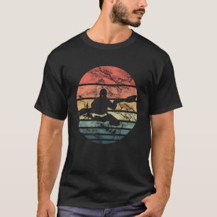 Camiseta Vintage Kayak Lake Life Barco Paddler Canoe Ka