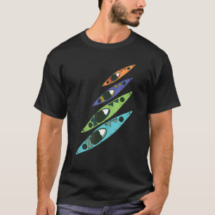 Camiseta Vintage Kayak Lake Life Boat Kayaker