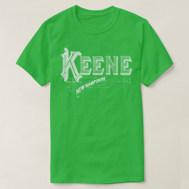 Camiseta Vintage Keene NH (Frente do Design)