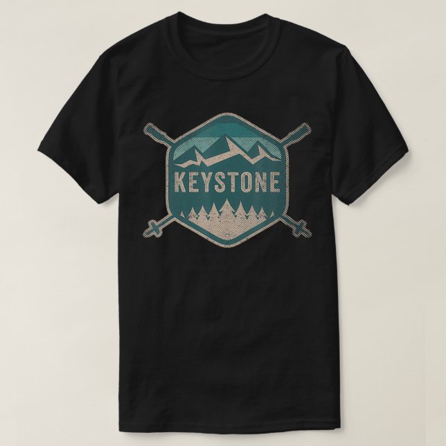 Camiseta Vintage Keystone Men Retro Keystone (Frente do Design)