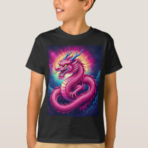 Camiseta Vintage Kids Dragão chinês Design Kid's