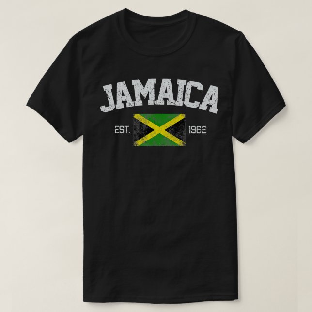Camiseta Vintage Kingston Jamaica Est (Frente do Design)