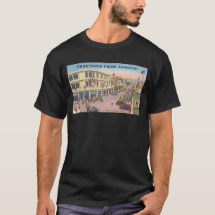 Camiseta Vintage Kingston, Jamaica (rua Harbour) BWI
