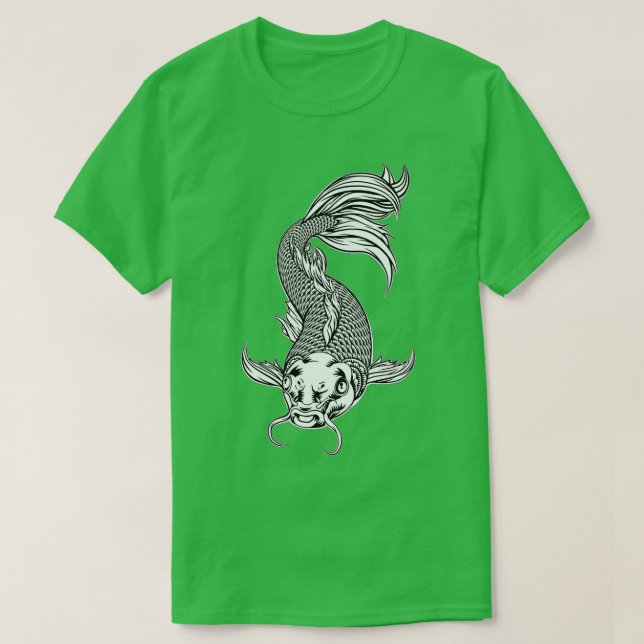 Camiseta Vintage Koi Fish (Frente do Design)