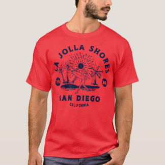 Camiseta Vintage La Jolla Shores Beach Surfing Retro Califo