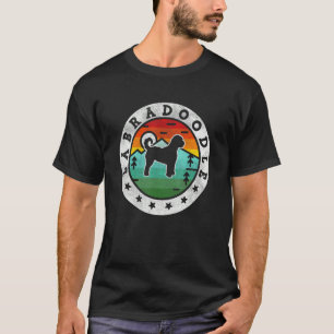 Camiseta Vintage Labradoodle Retro Dog Mãe Pai