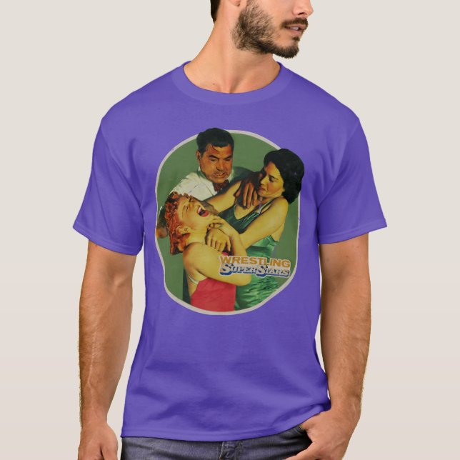 Camiseta Vintage Ladies Wrestling retro (Frente)