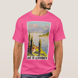 Camiseta Vintage Lake Annecy France Viagem