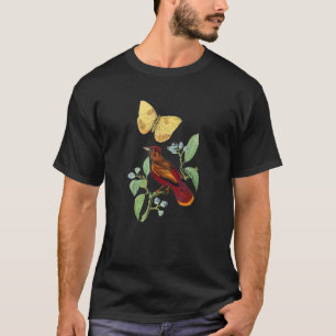 Camiseta Vintage Larks Bird Illustration Animal
