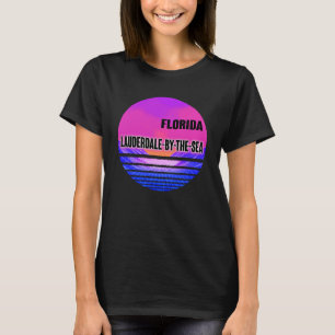 Camiseta Vintage Lauderdale Por Sea Vaporwave Florida