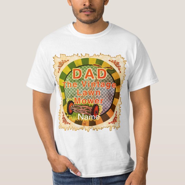 Camiseta Vintage Lawn Mower (Frente)