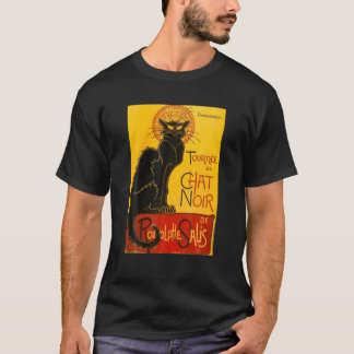 Camiseta Vintage Le Chat Noir Black Cat Paris