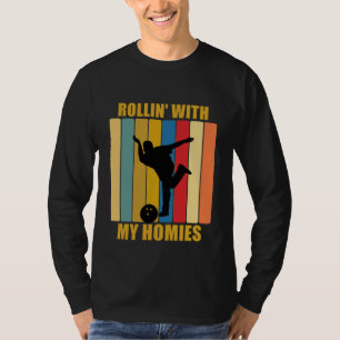 Camiseta Vintage League Bowlers Rollin Com Minhas Casas Dez