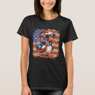 Camiseta Vintage Legal Duck Óculos de sol EUA bandeira amer