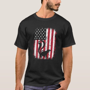 Camiseta Vintage Legal Skunk Animal Retro Usa Flag American