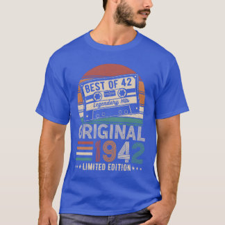 Camiseta Vintage Legend 1942 gift