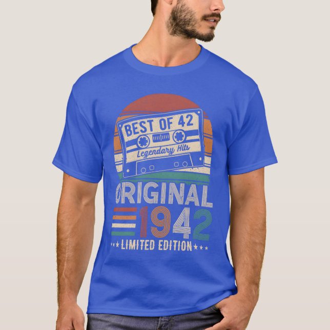 Camiseta Vintage Legend 1942 gift (Frente)
