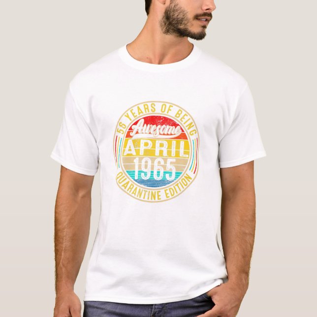 Camiseta Vintage Legend abril de 1965 (Frente)