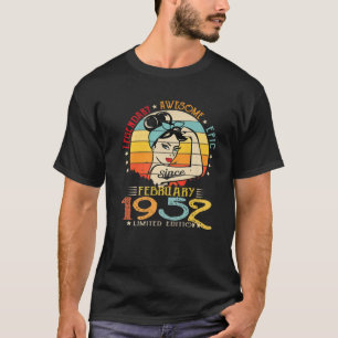 Camiseta Vintage Legendary Awesmic Desde Fevereiro De 1952