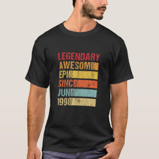 Camiseta Vintage Legendary Awesmic Desde Junho De 1998 Bir