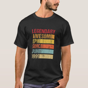 Camiseta Vintage Legendary Awesmic Desde Junho De 1999 Bir