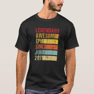 Camiseta Vintage Legendary Awmanutenção Epic Desde Junho De