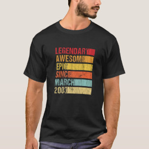 Camiseta Vintage Legendary Awmanutenção Epic Desde Março De