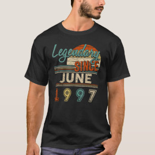 Camiseta Vintage Legendary Desde Junho De 1997, Nascimento