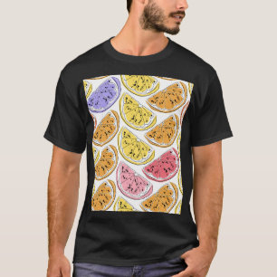 Camiseta Vintage Lemon Citrus Textura De Verão