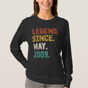 Camiseta Vintage Lenda De 13 Anos Desde Maio De 2009 13 Bi