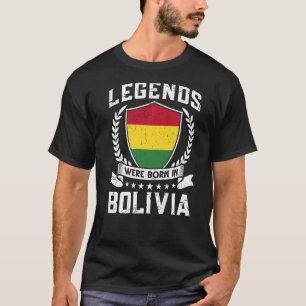 Camiseta Vintage, Lendas Da Bandeira Boliviana, Foram Nasce