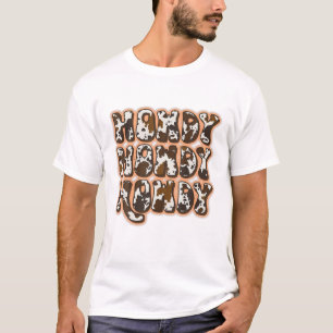 Camiseta Vintage Leopard Howdy Rodeo Western Country Southe