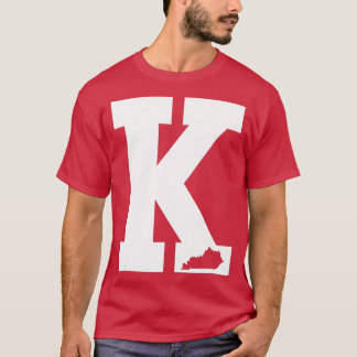 Camiseta Vintage - Letra K Kentucky Blue