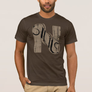 Camiseta Vintage - Letra N